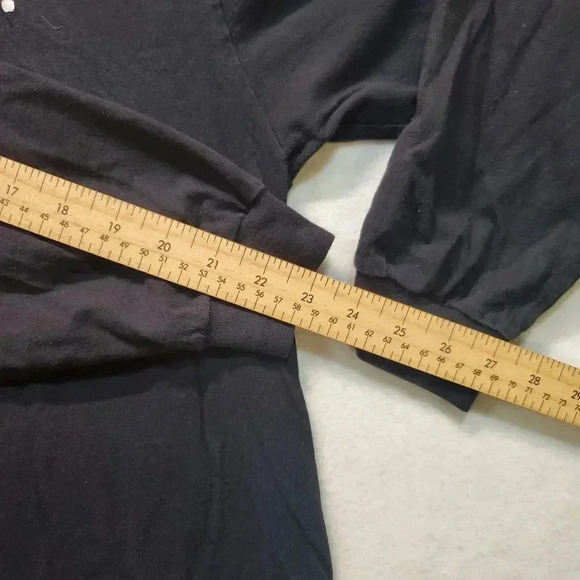 Smokin Bowls Vermont Graphic Long Sleeve T Shirt Black Red Bar Anvil Cotton Sz L - Picture 6 of 15